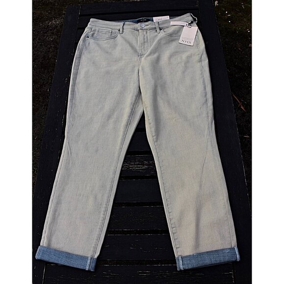 New w/Tags - sz 12 - NYDJ Margot Girlfriend Jeans in Equinox Wash, Reverse wash - Picture 6 of 13